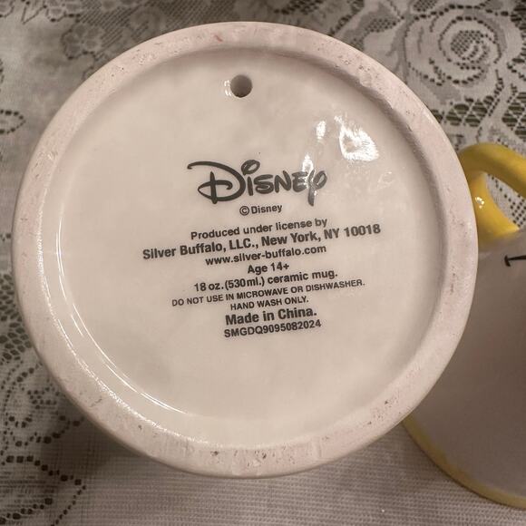 Set of 2 Disney Beauty & The Beast 3-D CHIP Collectible Cup / Mug 5.5” & 4.5” - Picture 14 of 14